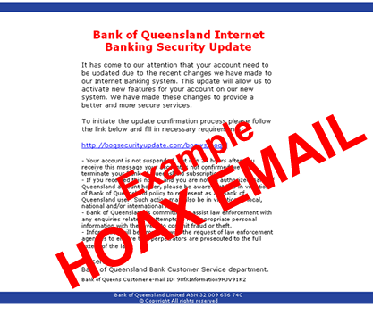 Hoax email